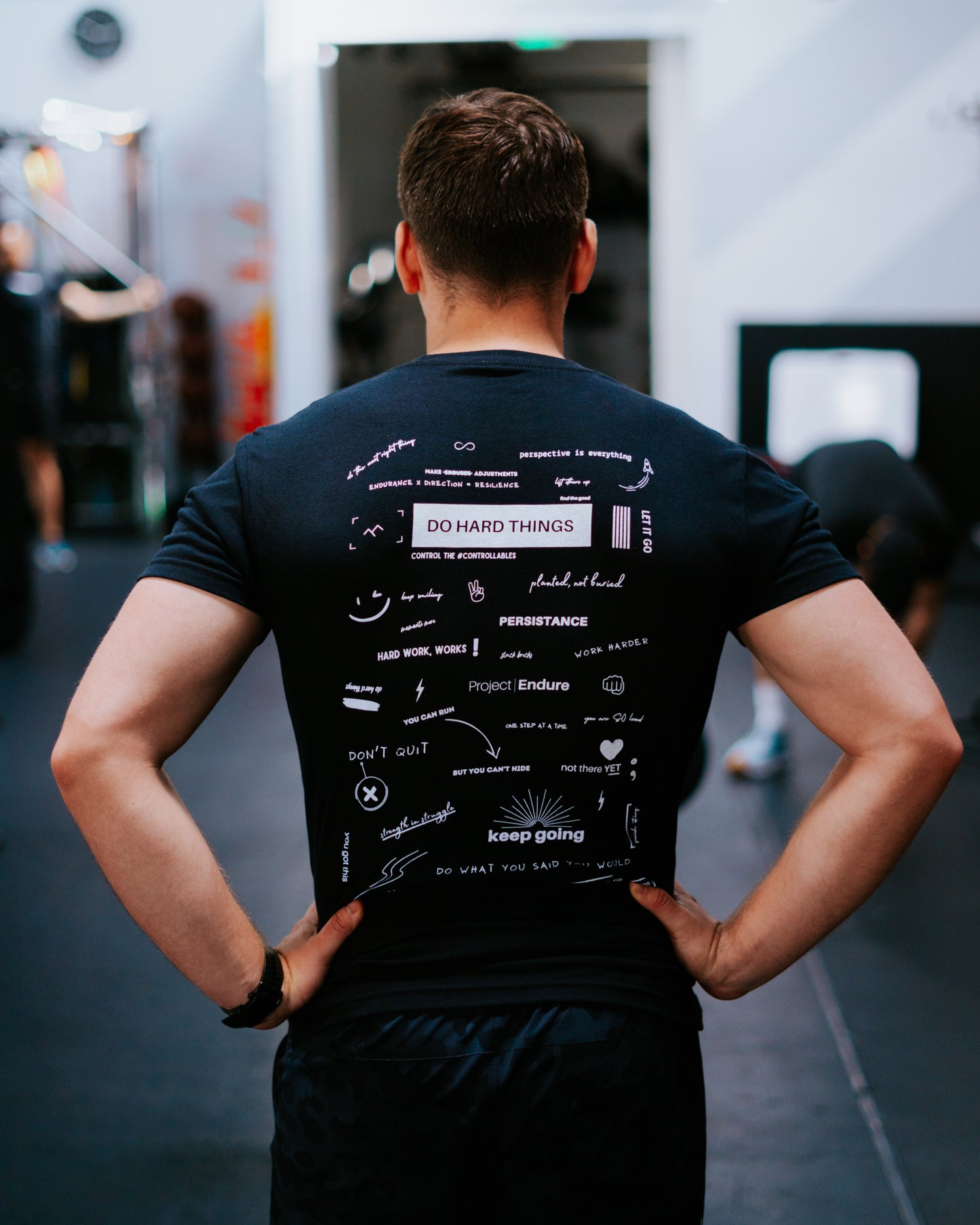 Project Endure Shirt // black (mural design)