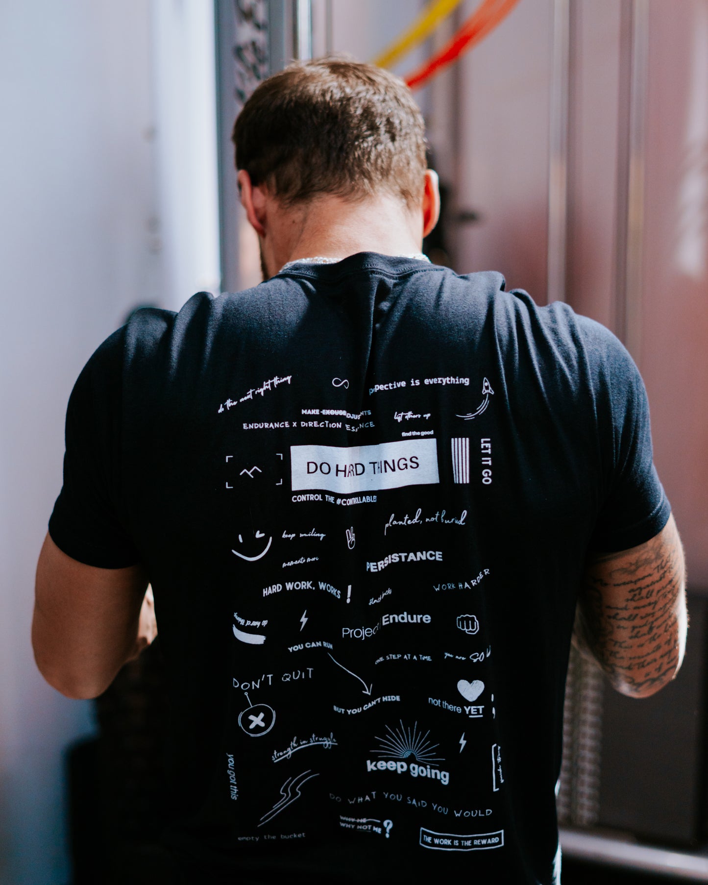 Project Endure Shirt // black (mural design)