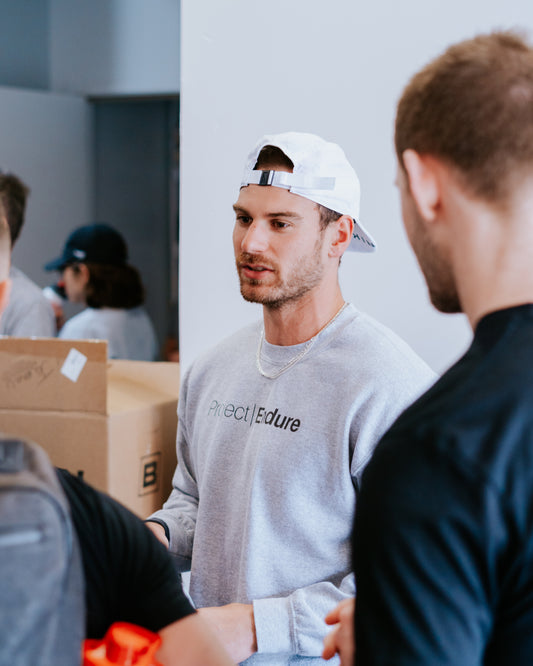 Project Endure Crew Neck Sweatshirt // heather gray