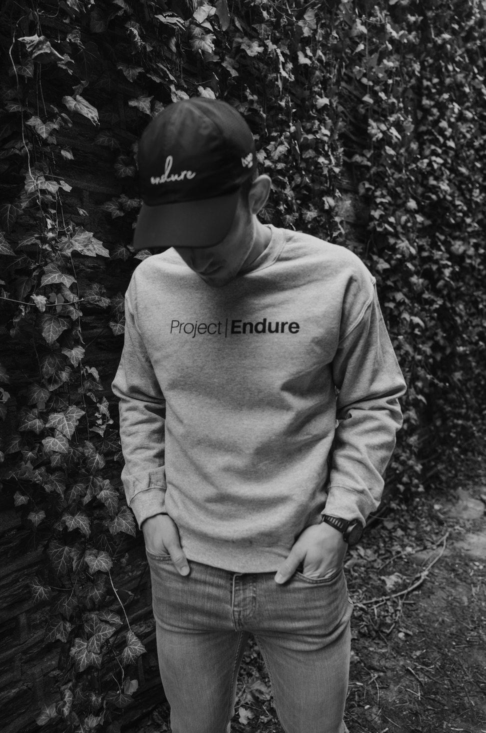 Project Endure Crew Neck Sweatshirt // heather gray